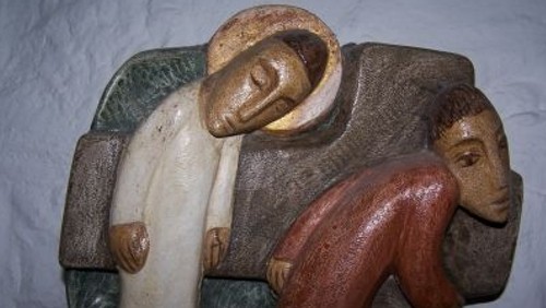 "Jesus stirbt am Kreuz." Musikalische Passionsandacht zu einem Kreuzweg-Bild von Sieger Köder in der Paul-Gerhardt-Kirche