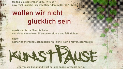 kunstPause: wollen wir nicht glücklich sein