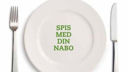 Spis med din nabo - tilmelding senest 26. oktober 2020 på telefon 21308876