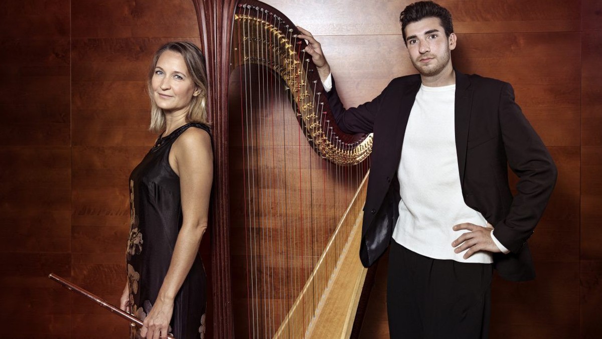 Koncert med fløjte, harpe og bratsch