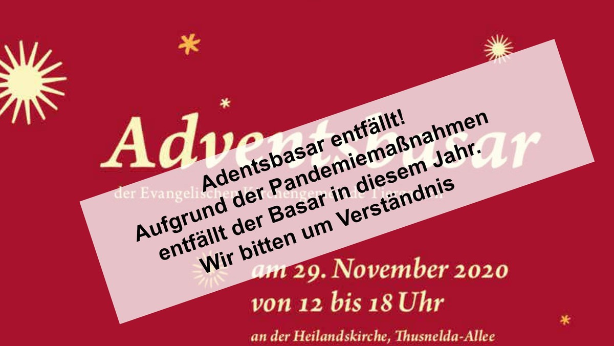 Adventsbasar an der Heilandskirche - entfällt