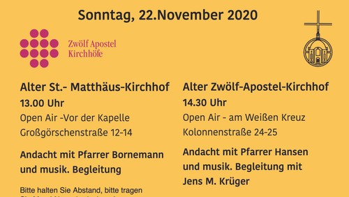 Alter St.-Matthäus-Kirchhof - Andacht zum Ewigkeitssonntag