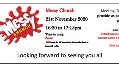Messy Church Session via Zoom