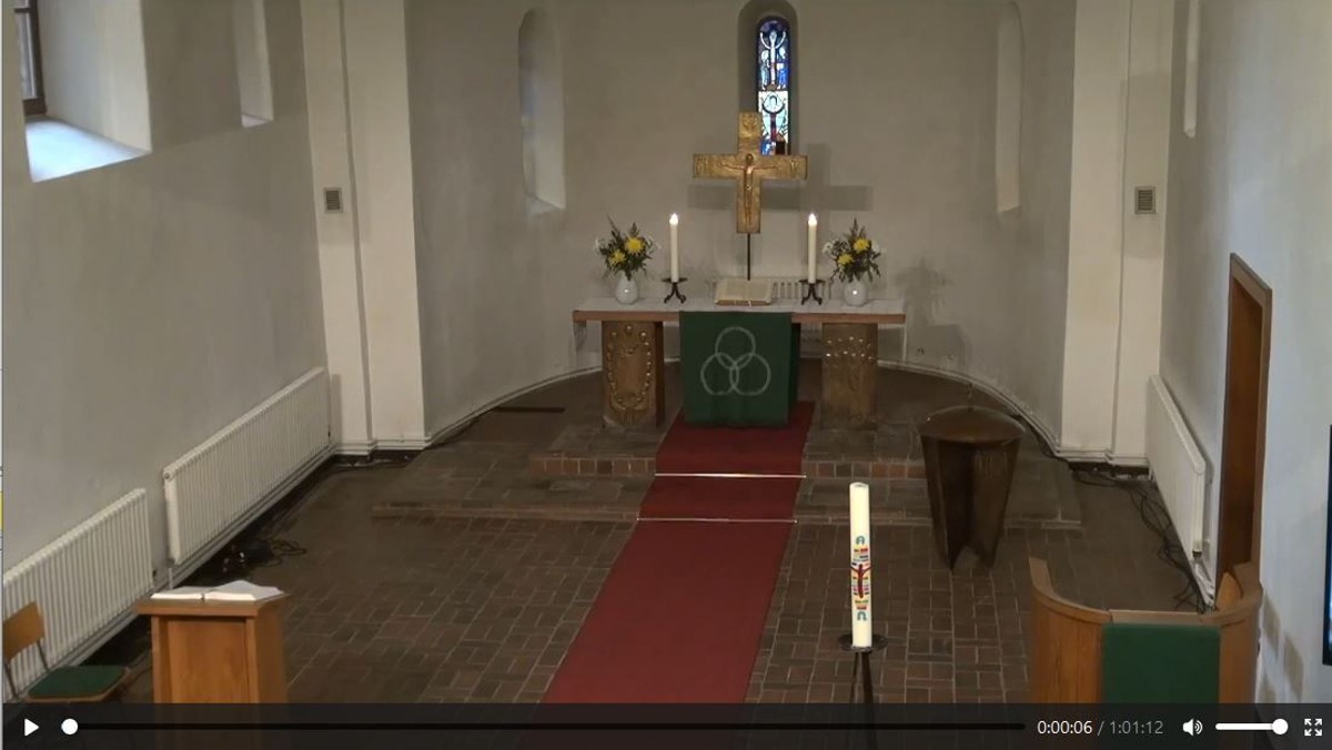 Zoom-Gottesdienst aus der Dorfkirche Schönefeld