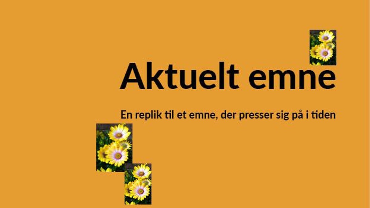 Onsdagsfællesskabet: Aktuelt emne