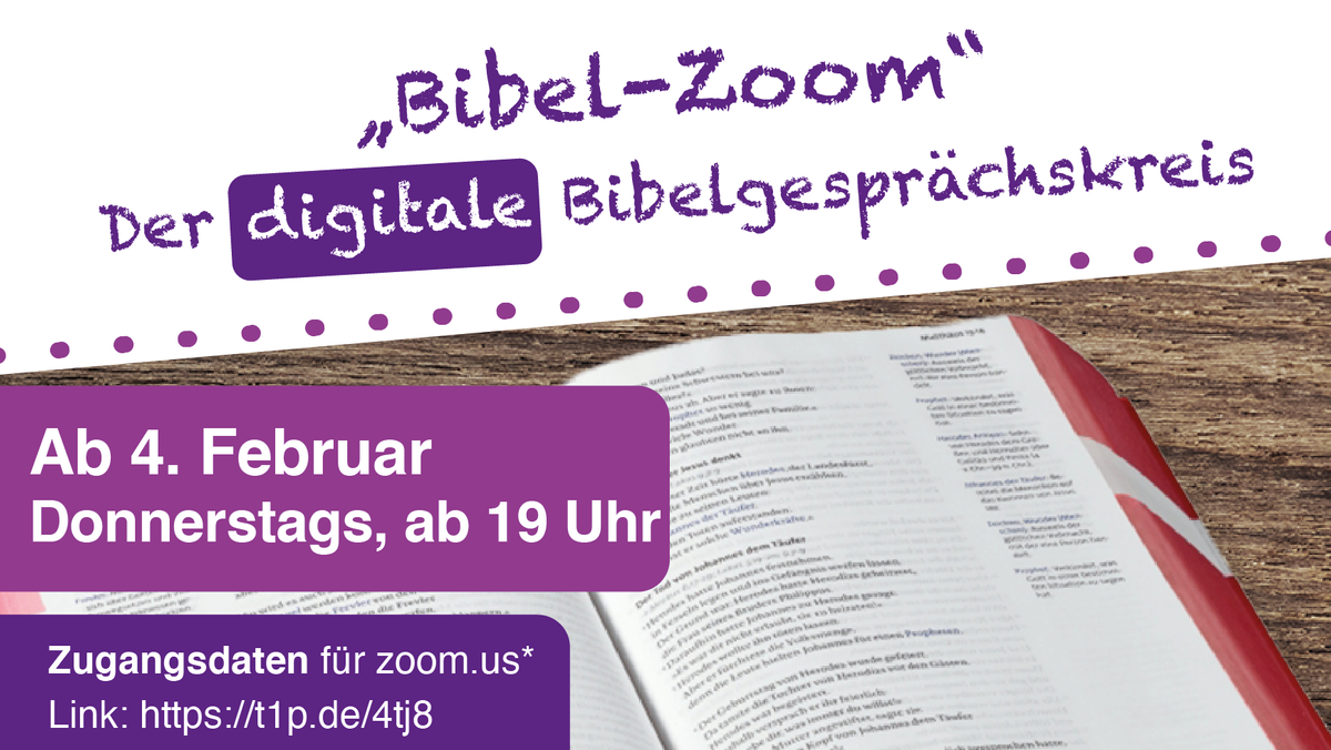 "Bibel Zoom" - der digitale Bibelgesprächskreis