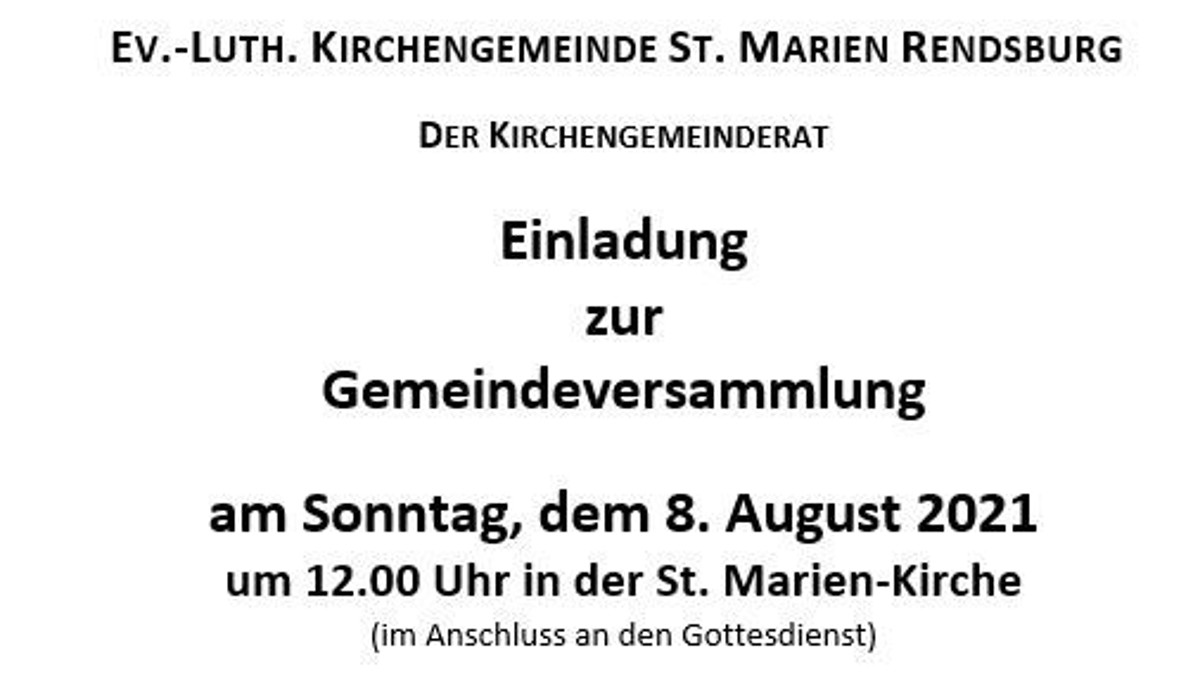 Gemeindeversammlung