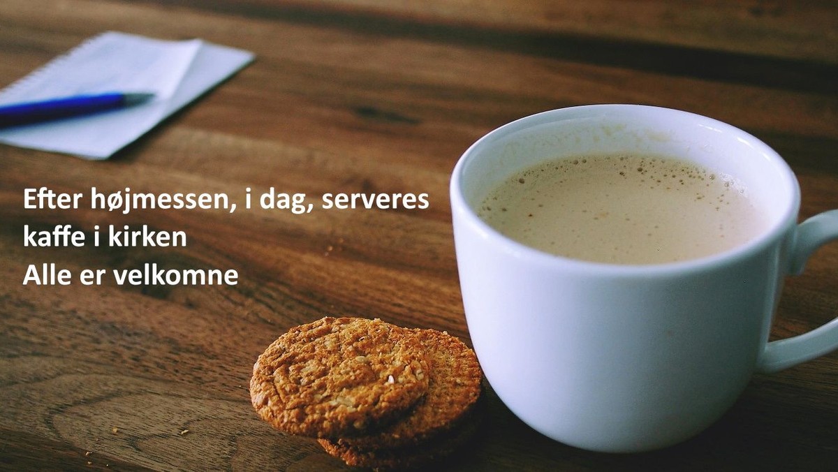 Højmesse i Sct. Catharinæ Kirke - Efterfølgende kaffe i kirken