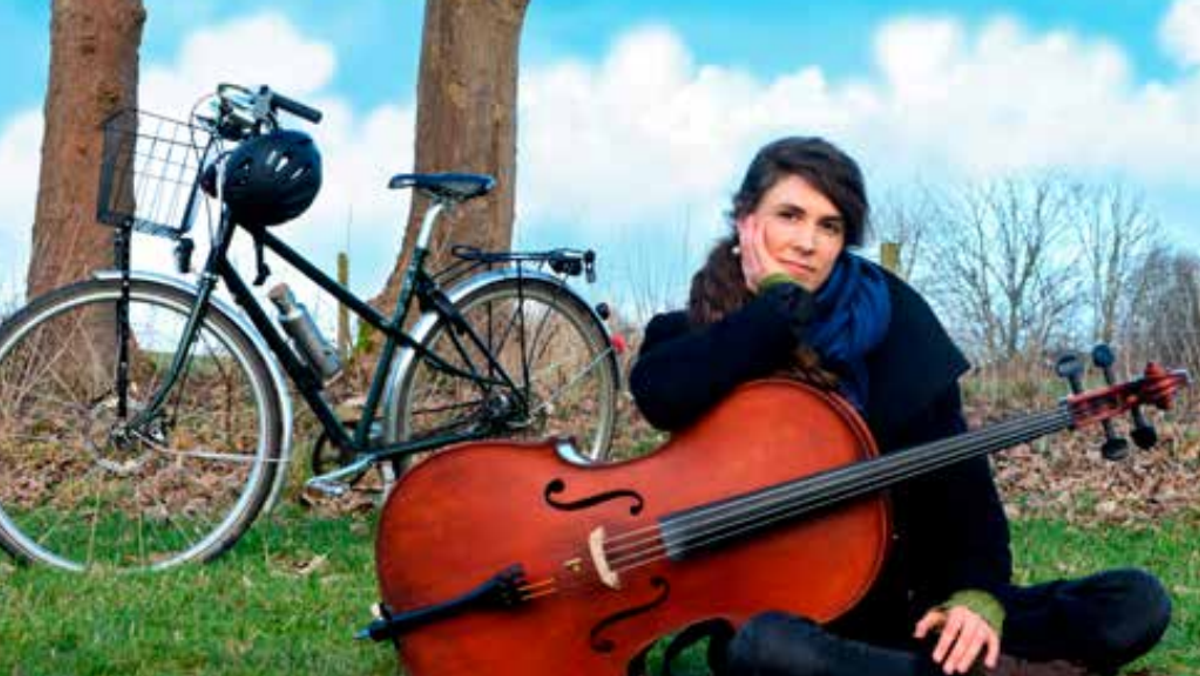 Cellokoncert med en cyklist