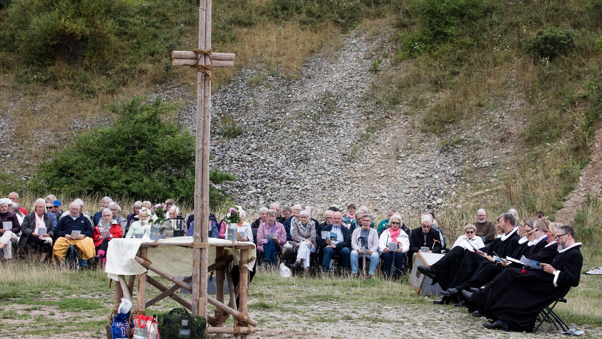 Friluftsgudstjeneste i Klint Kalkbrud