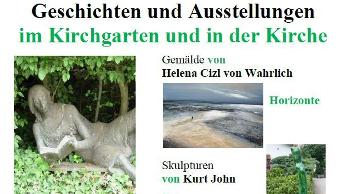 Geschichten und Ausstellung im Kirchgarten