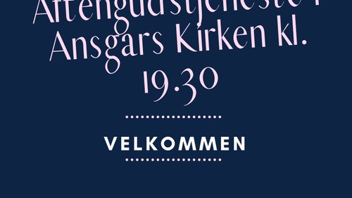 Aftensgudstjeneste v/Anders Jensen - tema: "Ingen har nogensinde set Gud"