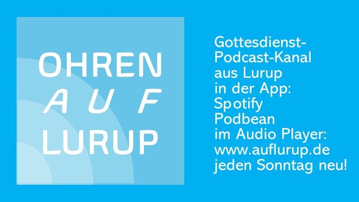Sofortlieferung: Podcast-Kanal aus Lurup in der App, Spotify Podbean im Apple Podcast Player, auch Lurup der jeden Sonntag neu