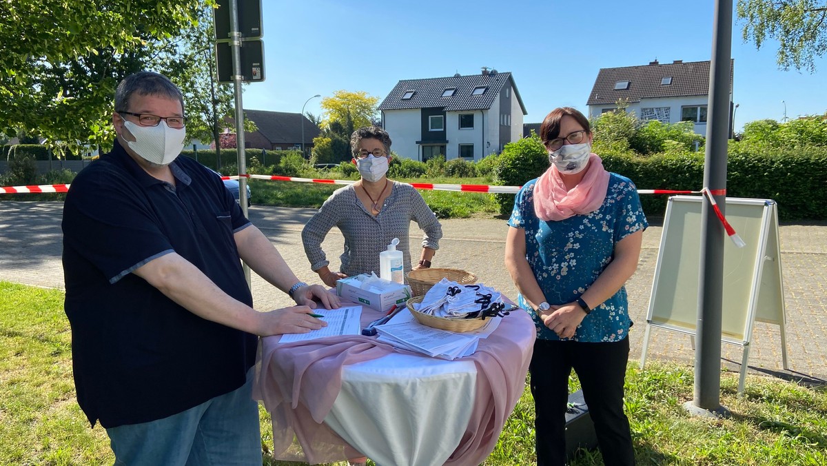Freiluftgottesdienst vor der Thomaskirche