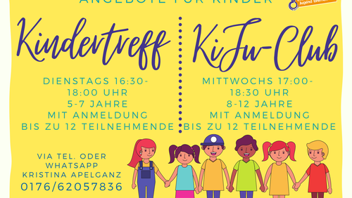 Kindertreff 5 - 7 Jahre, mit Anmeldung