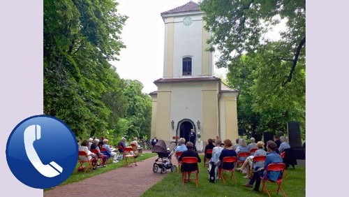 GOTTESDIENST IM FREIEN VOR DER DORFKIRCHE LÜBARS oder am Telefon