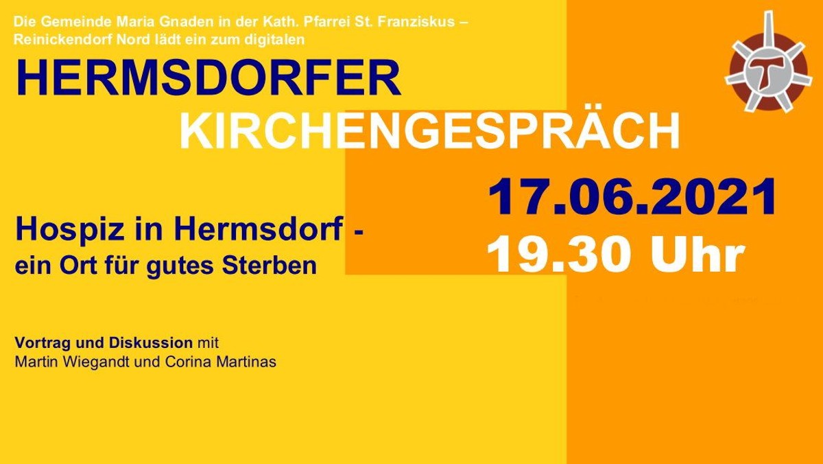 Hermsdorfer Kirchengespräch DIGITAL: "Hospiz in Hermsdorf - ein Ort für gutes Sterben"