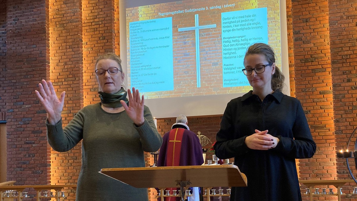 Gudstjeneste med tegnsprogstolkning