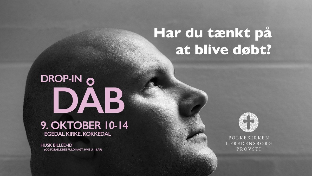 Drop in-dåb i Egedal Kirke for alle i Humlebæk