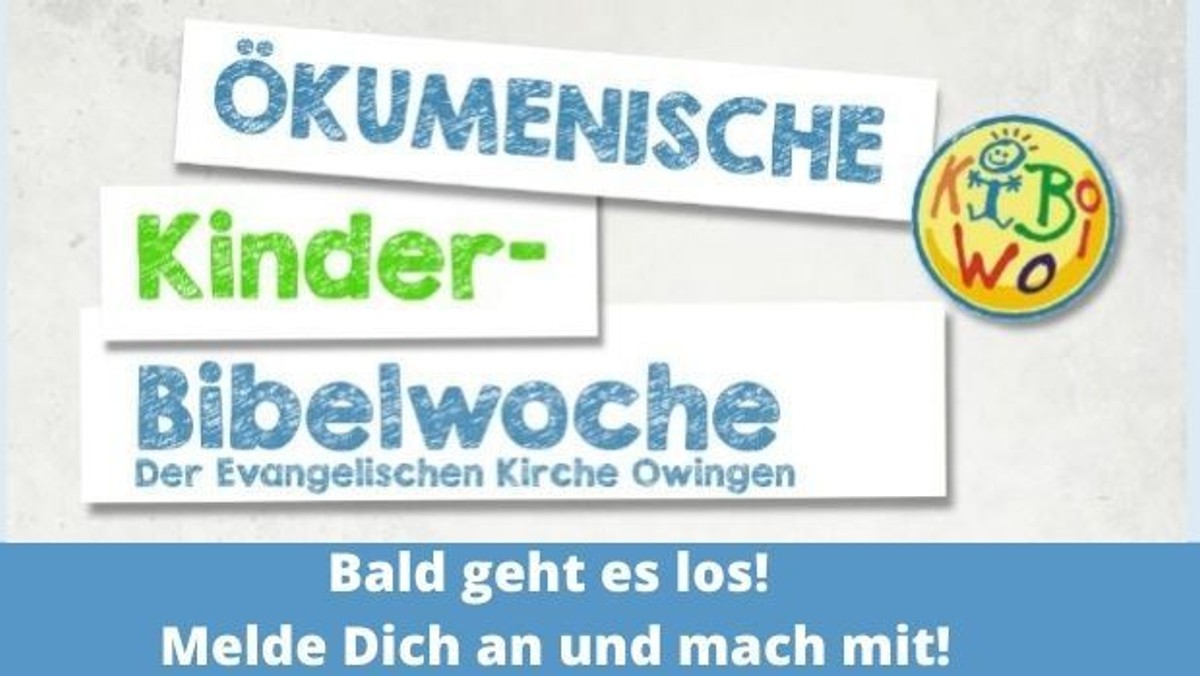 Ökumenische Kinderbibelwoche 2021 - Endlich sehen wir uns wieder!