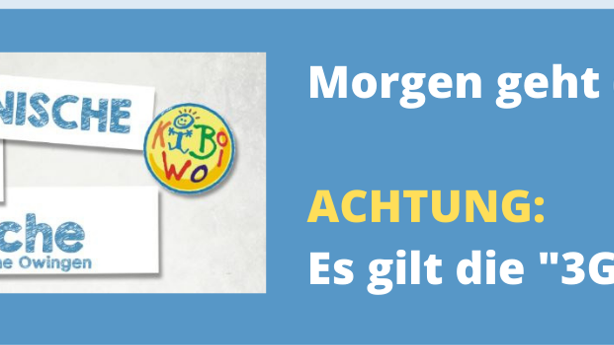 Ökumenische Kinderbibelwoche 2021 - Es geht los - mit "3G"!