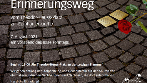 "Sie waren unsere Nachbarn": Erinnerungsweg auf den Spuren jüdischer Nachbarn der Epiphanienkirche