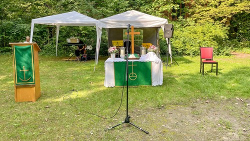 Open-Air-Gottesdienst mit Abendmahl in Waidmannslust