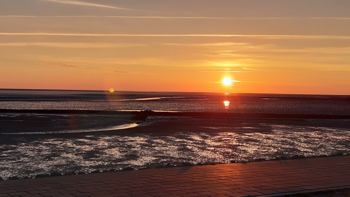 Abendsegen bei Sonnenuntergang