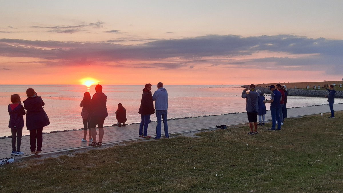 Abendsegen bei Sonnenuntergang