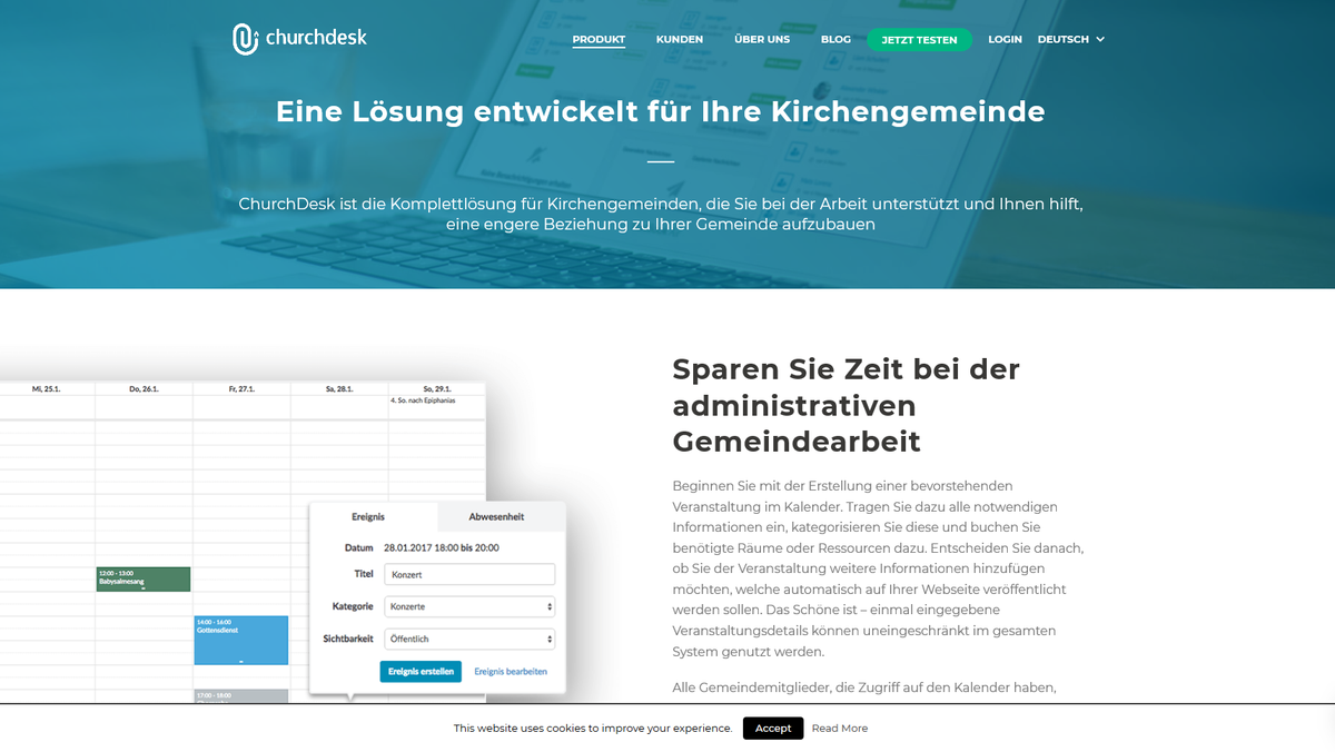 Churchdesk-Anwendertreffen - Kanderfunktion