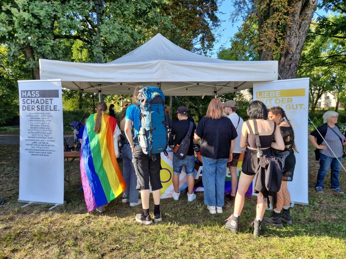 Stand der Kirchengemeinden auf dem CSD