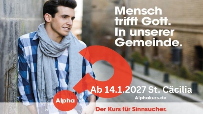 Einladung Alpha-Kurs ab 14. Januar 2027 in St. Cäcilia