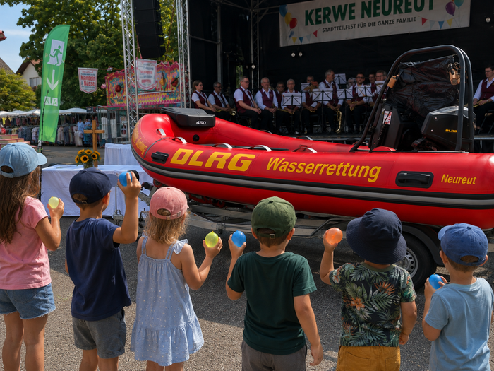 Das DLRG Boot auf der Kerwe