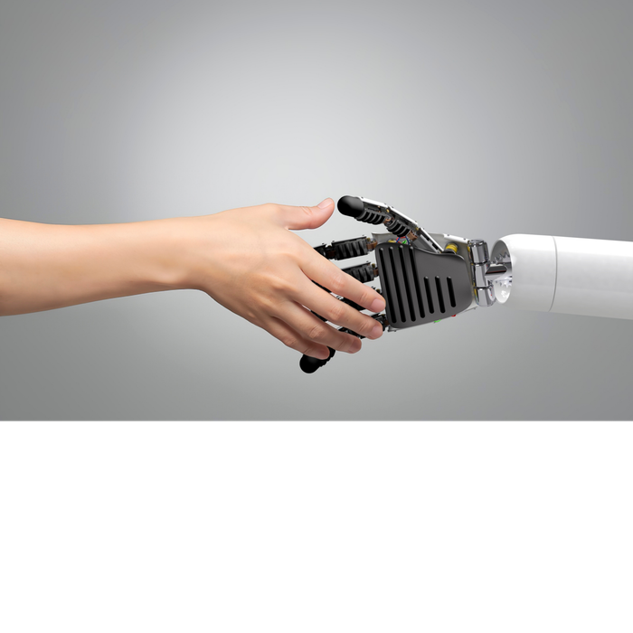 Robot og hånd