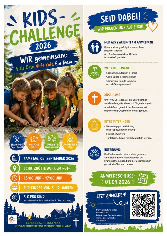 Plakat Kids-Challenge Oberland