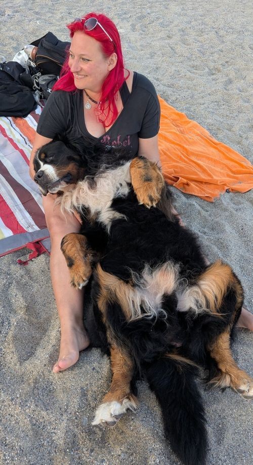 Ute Richter mit Hund Cosmo