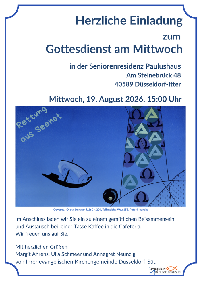 Plakat Gottesdienst am Mittwoch