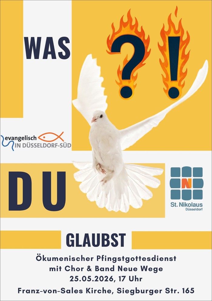 Plakat Ökumenischer Gottesdienst am Pfingsmontag Plakat Ökumenischer Gottesdienst am Pfingsmontag