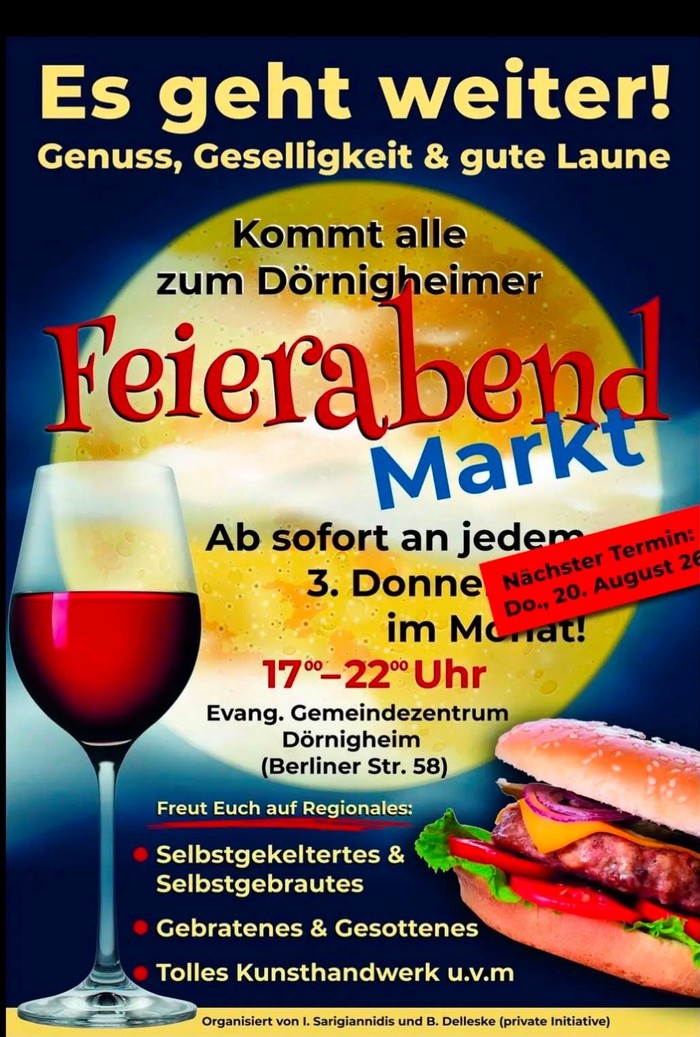 Plakat vom Markt