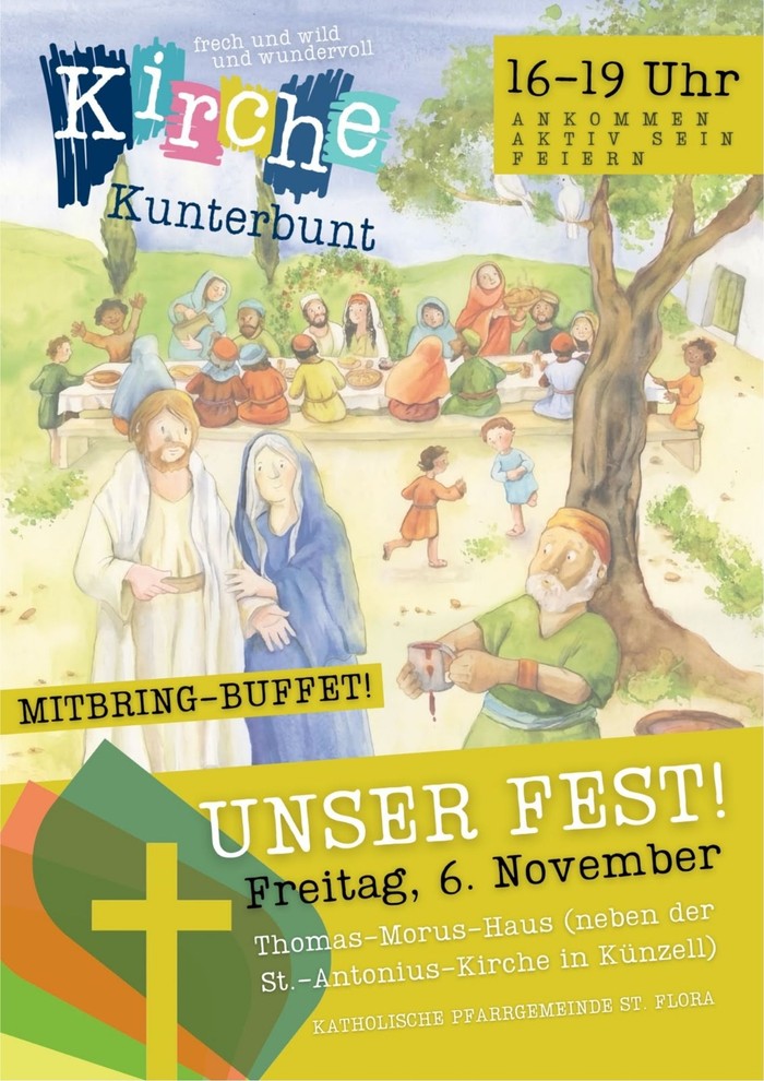 Kirche Kunterbunt 06,11,26 16-19 Uhr Thomas-Morus-Haus