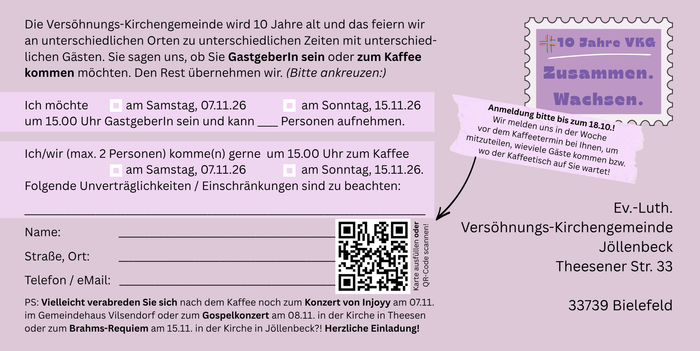 Anmeldung zu 