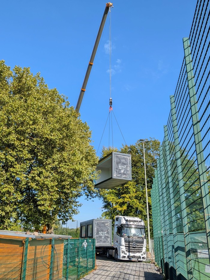 Bau Container-Anlage der Oase in Sürenheide.