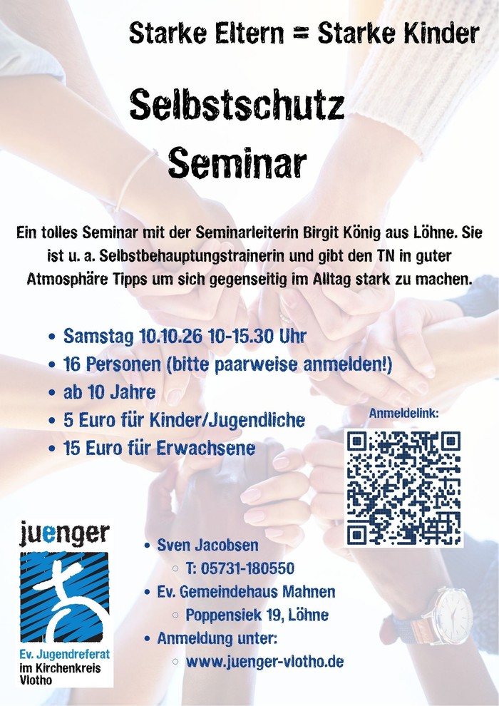 Selbstschutz Seminar am Samstag den 10.10.2026