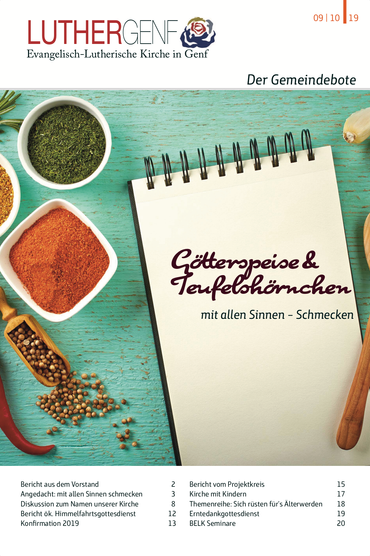 Gemeindebote Thema Götterspeise & Teufelshörnchen