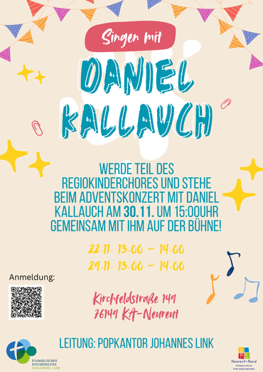 Singen mit Daniel Kallauch im Kinder-Regio-Projektchor
