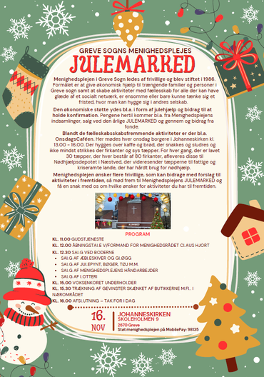 Menighedsplejens julemarked