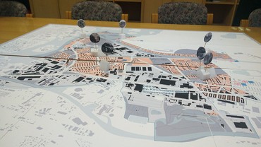 Ein Plan der Region Ost mit Haselhorst und Siemensstadt und den markierten Gemeindestandorten Ein Plan der Region Ost mit Haselhorst und Siemensstadt und den markierten Gemeindestandorten