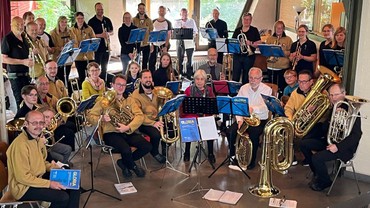 Probe der Bläser:innen im Gemeindehaus Kladow Probe der Bläser:innen im Gemeindehaus Kladow