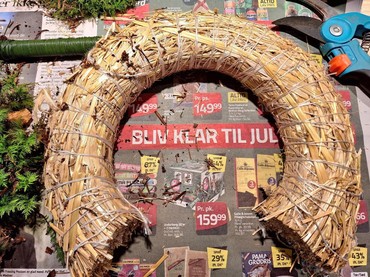 Halmkrans, trin 1 Halmkrans, trin 1