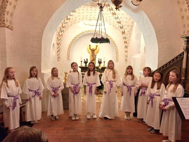 Børnekoret synger Lucia